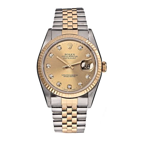 ss 18ky oyster dial gold custom diamonds watch rolex|rolex oyster steel watch.